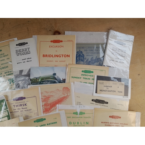 146 - Ephemera Relating to British Railways and Post-Grouping Companies including Flyers and Luggage Parce... 