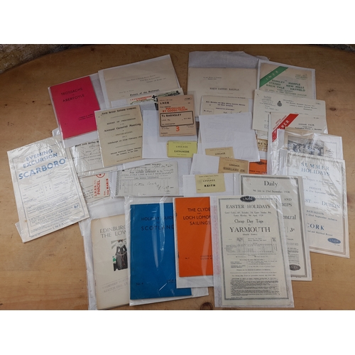 148 - Ephemera Relating to London North Eastern Railway and its Companies including Flyers and Luggage Par... 