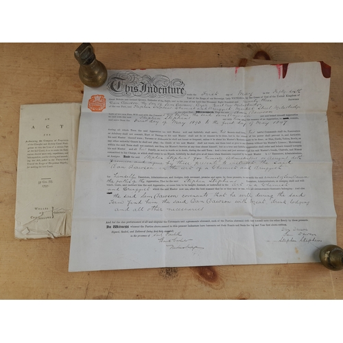 150 - Box of 18th, 19th and Early 20th Century Indentures and Other Legal Documents