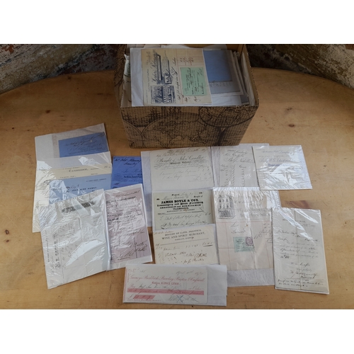 152 - Box of 19th and Early 20th Century Receipts, Bills and Statements