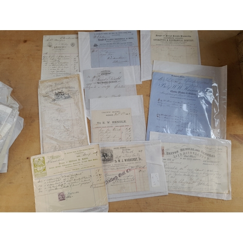 152 - Box of 19th and Early 20th Century Receipts, Bills and Statements