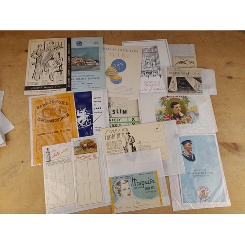 139 - Assortment of Advertising and other Ephemera including Robertsons, Hoover and Disney Cartoons