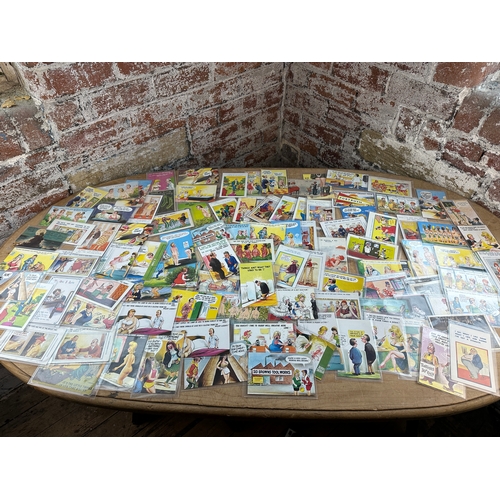 156 - Table Full of Vintage Naughty & Humorous Postcards