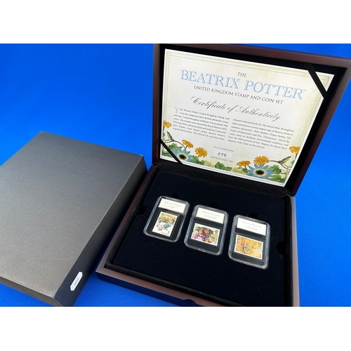 172 - Limited Edition Beatrix Potter Stamp & 50p Coin Set