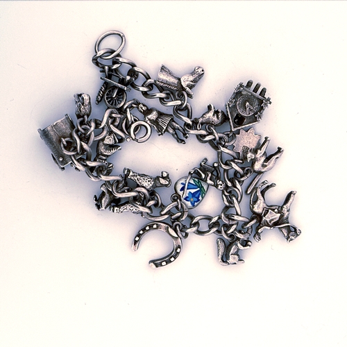36 - Silver Charm Bracelet