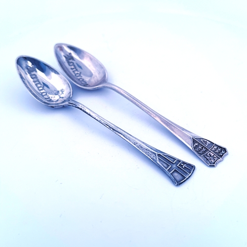 10 - Pair of 'London' Silver Spoons by Levi & Salaman Birmingham 1938