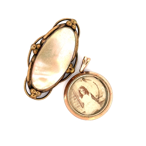 48 - Victorian Brooch & Locket