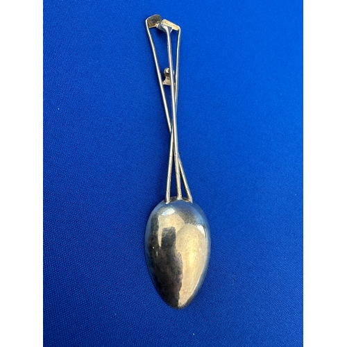 62 - Antique Chinese Golfing Spoon by Wing Nam. Stamped Marks