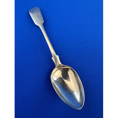 42 - Antique Silver Teaspoon by Robert Williams & Son, Bristol. Exeter 1848.