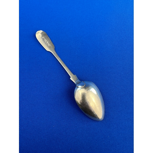 42 - Antique Silver Teaspoon by Robert Williams & Son, Bristol. Exeter 1848.
