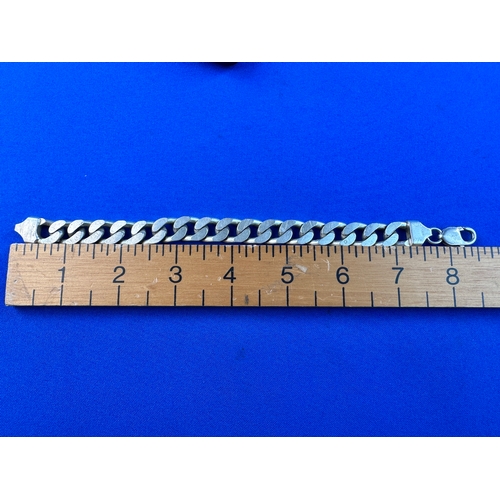 80 - 925 Silver Curb Link Bracelet 8