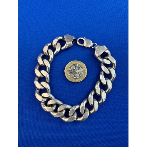 81 - 925 Silver Curb Link Bracelet 9