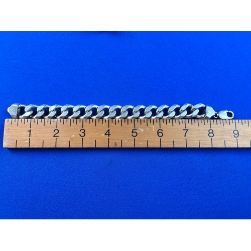 81 - 925 Silver Curb Link Bracelet 9