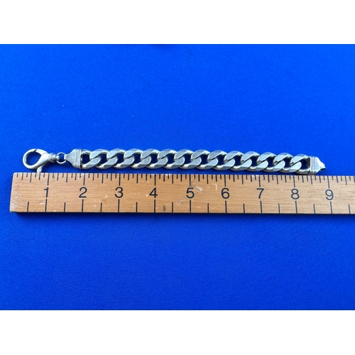 82 - 925 Silver Curb Link Bracelet 9