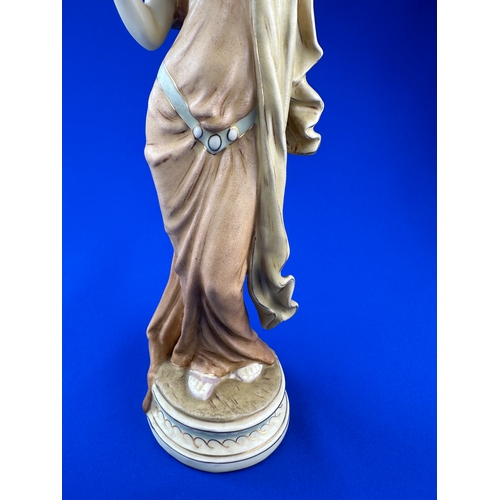 542 - Large Ceramic Lady Carrying Water Urn in the style of Royal Dux