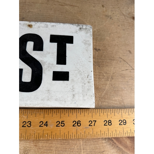 459 - Edwardian Porcelain Street Sign - Saxifield St.