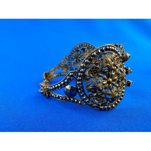 8 - Unusual Vintage Openwork Metal Bracelet