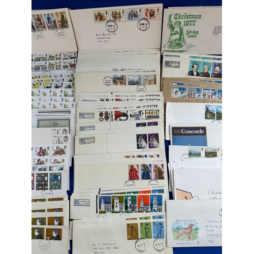 136 - Largely 1970's First Day Covers alongside 1980 - Many Repeat Issues