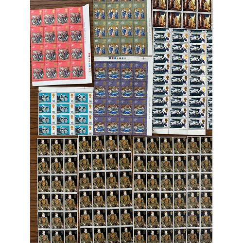 138 - Pre-Decimal Mint Unmounted Stamps in Part Sheets