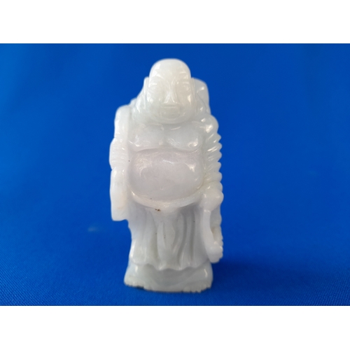 525 - Chinese Carved Jade Immortal Figure - 8cm tall