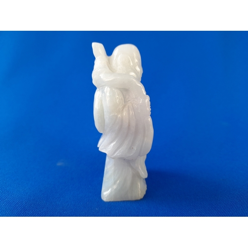 525 - Chinese Carved Jade Immortal Figure - 8cm tall