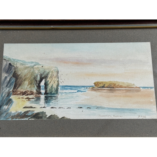 623 - Two Artist Signed Original Seaside Art Works