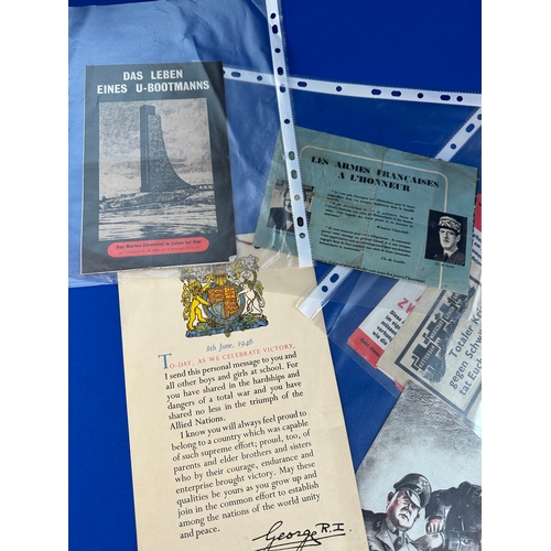 285 - Group of WW2 World War II Ephemera