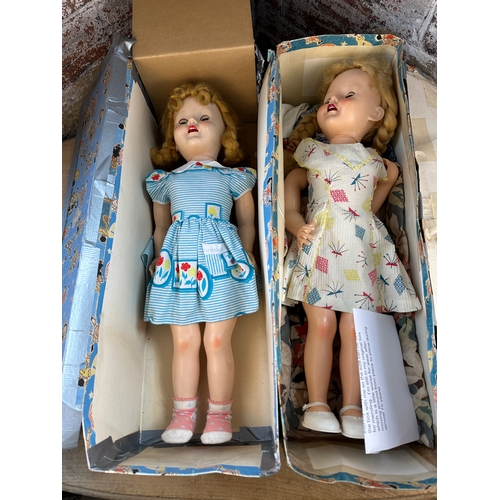 295 - Two 1950's Pedigree Walking Dolls with Boxes - 1 a/f