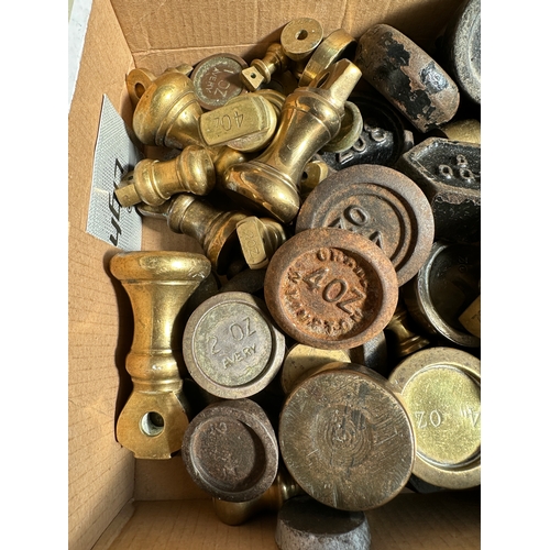 477 - Box of Vintage Weighing Scale Weights