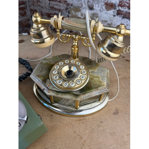 481 - Twom Vintage Telephones including Rotary Dial Trim Phone