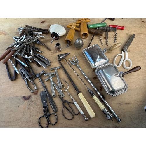 483 - Group of Vintage Corkscrews, Bottle Openers, Nutcrackers etc.