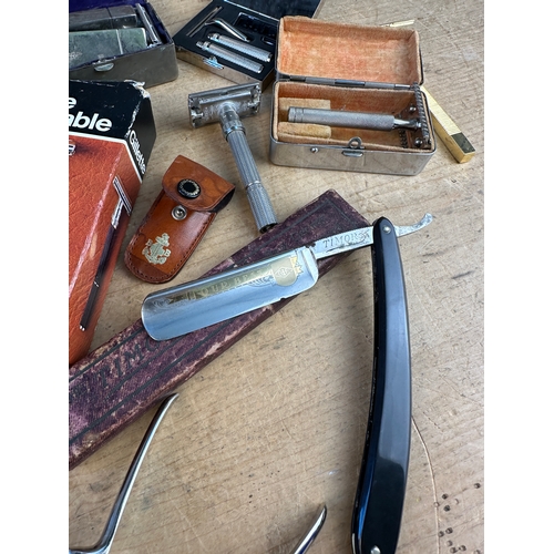 464 - Collection of Vintage Razors including Gillette & Timor