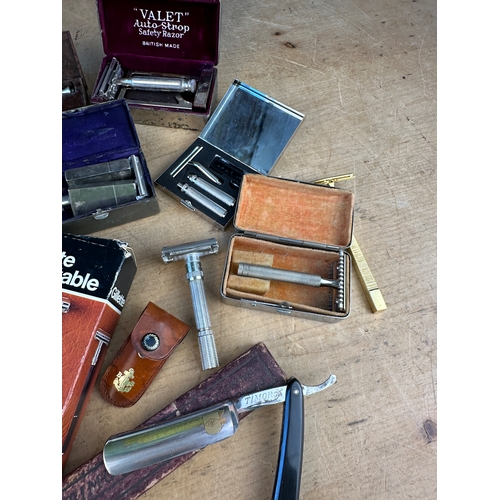 464 - Collection of Vintage Razors including Gillette & Timor