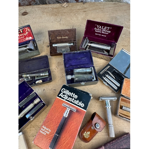 464 - Collection of Vintage Razors including Gillette & Timor