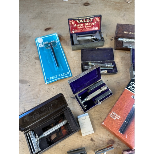 464 - Collection of Vintage Razors including Gillette & Timor