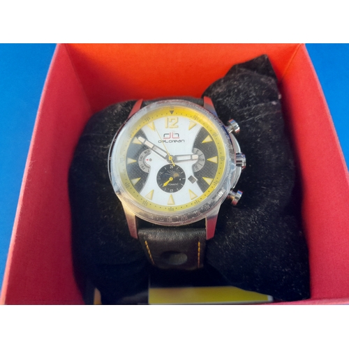 236 - Boxed DeLorean DL05-1063 Automatic Wrist Watch