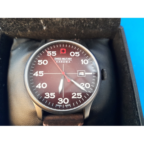 239 - Boxed Swiss Military Hanowa 5ATM Mens Wrist Watch 06-4326.30.005