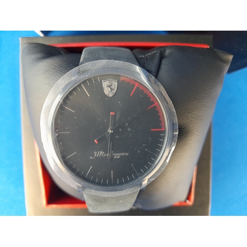 264 - Boxed As New Scuderia Ferrari Mens Ultraleggero Wrist Watch 0830404