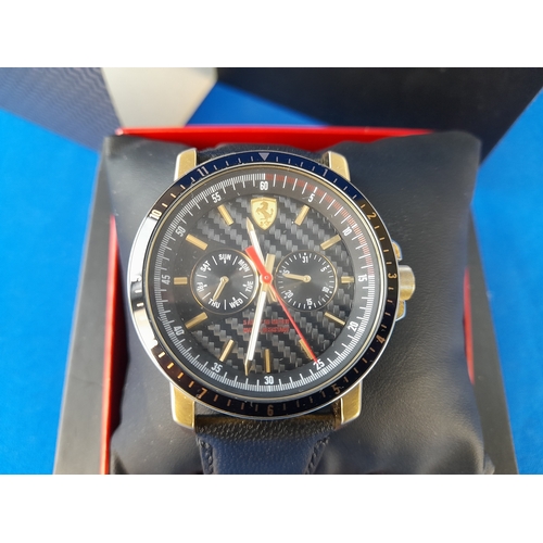 265 - Boxed Scuderia Ferrari Mens Turbo Wrist Watch 0830451