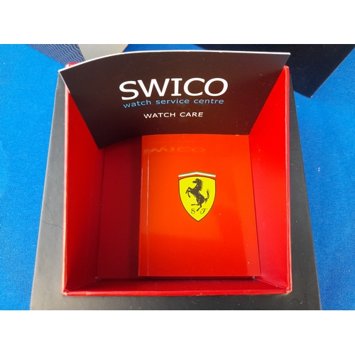 265 - Boxed Scuderia Ferrari Mens Turbo Wrist Watch 0830451