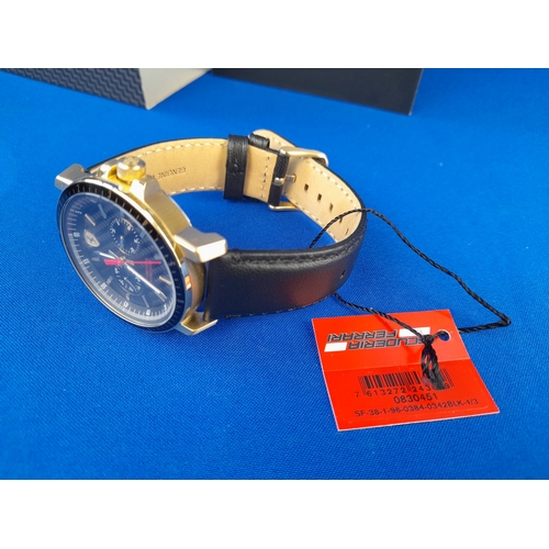 265 - Boxed Scuderia Ferrari Mens Turbo Wrist Watch 0830451