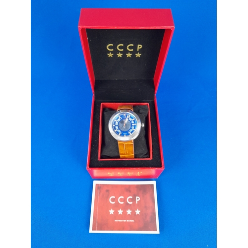 268 - Boxed CCCP Monino Automatic Wrist Watch CP-7025-02