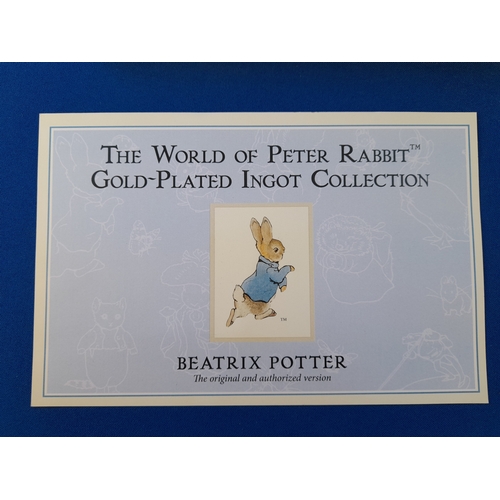 470 - Limited Edition Cased World of Peter Rabbit Gold-Plated Ingot Collection – 881/995