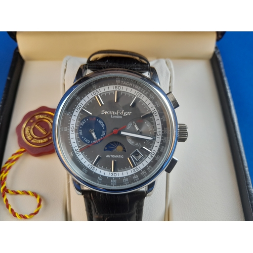 180 - Boxed Swan & Edgar Automatic Gents Wrist Watch - serial no. SE10069468