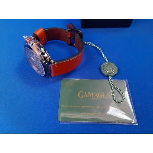 199 - Boxed As New Gamages Limited Edition Aviation Automatic Wrist Watch - serial no. GM10110095