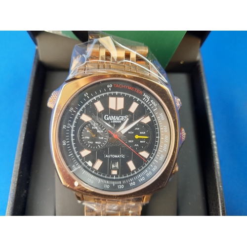 200 - Boxed As New Gamages Limited Edition Vintage Automatic Wrist Watch with Spare Links - serial no. GM1... 