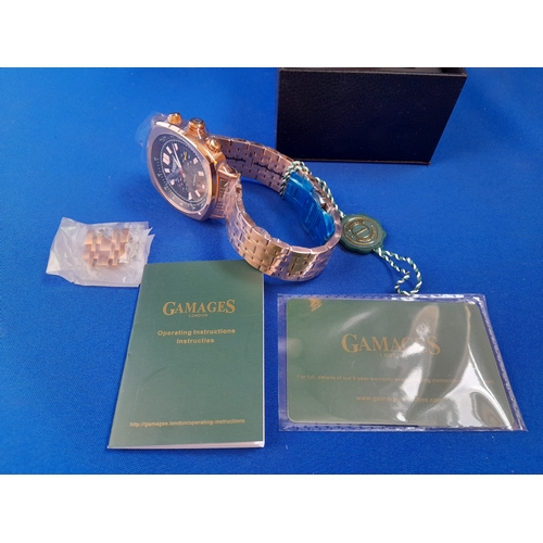 200 - Boxed As New Gamages Limited Edition Vintage Automatic Wrist Watch with Spare Links - serial no. GM1... 