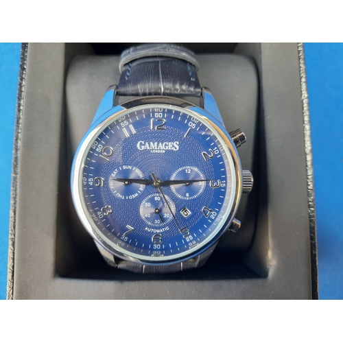 205 - Boxed Gamages Limited Edition Enigmatic Automatic Wrist Watch - serial no. GM10091501