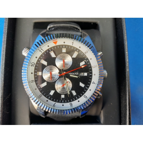 208 - Boxed Gamages Limited Edition Hour Rotator Automatic Wrist Watch - serial no. GM10096263