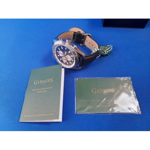 208 - Boxed Gamages Limited Edition Hour Rotator Automatic Wrist Watch - serial no. GM10096263